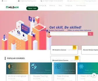 Mildaintrainings.com(Online IT Certification Training) Screenshot