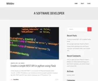 Milddev.com(A software developer) Screenshot
