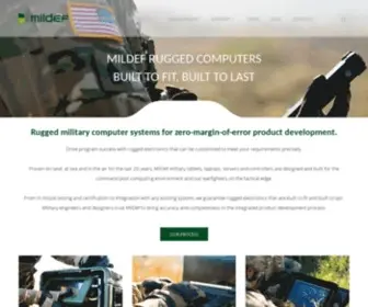 Mildef.com(Customized military electronics) Screenshot