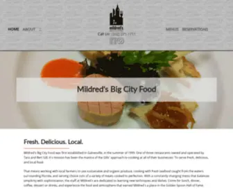 Mildredsbigcityfood.com(Our mission has been the mantra of the Gills' approach to cooking at all of their businesses) Screenshot