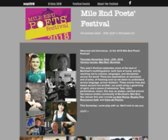 Mile-END-Poets.ca(Mepf2018) Screenshot