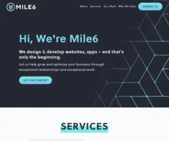 Mile6.com(The Digital Product Agency Driving Breakout Growth) Screenshot