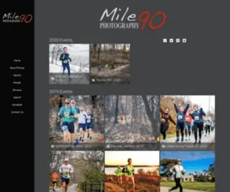 Mile90.com(Kansas City area photographers focusing on running) Screenshot