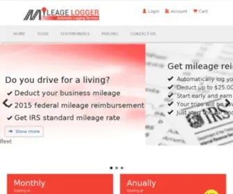 Mileagelogger.com(Mileage log reimbursement mileage IRS deduction mileage logger) Screenshot