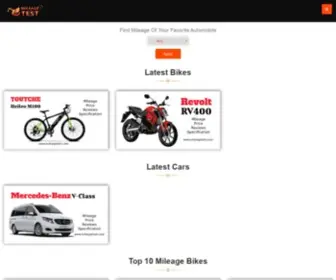 Mileagetest.com(Mileage) Screenshot