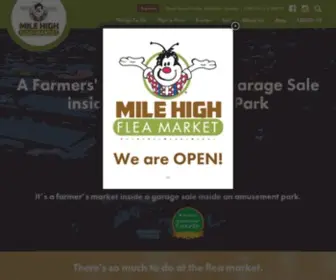 Milehighfleamarket.com(Mile High Flea Market) Screenshot