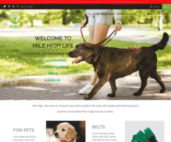 Milehighlife.us(Buy Best Dog Collars And Leash) Screenshot