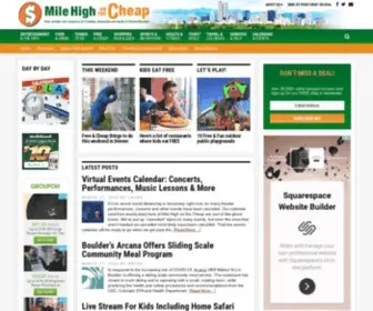 Milehighonthecheap.com(Mile High on the Cheap) Screenshot