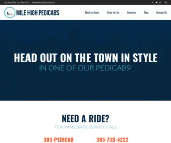 Milehighpedicabs.com(Mile High Pedicabs) Screenshot