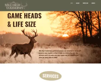 Milehightaxidermy.com(Taxidermist) Screenshot