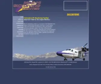 Milehiskydiving.com(Mile-Hi Skydiving center) Screenshot