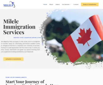 Mileleimmigrationservices.ca(Making Your Canadian Immigration Dreams a Reality) Screenshot