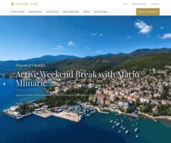 MilenijHoteli.hr(Amadria Park Official Web) Screenshot