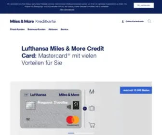 Miles-AND-More-Kreditkarte.com(Die passende Kreditkarte für Sie) Screenshot