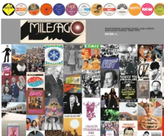 Milesago.com(Australasian Music and Popular Culture) Screenshot