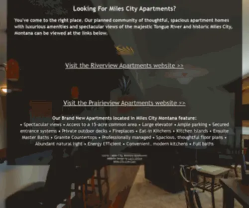 Milescityapartments.com(Apartment Homes For Rent In Miles City Montana) Screenshot