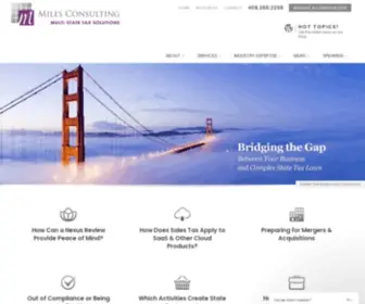 Milesconsultinggroup.com(State Tax Consulting) Screenshot