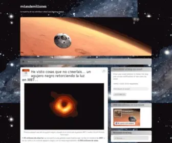 Milesdemillones.com(La materia de las estrellas cobra conciencia y opina) Screenshot