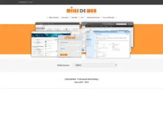 Milesdeweb.com(MiLesDeWeb Hosting para Empresas) Screenshot