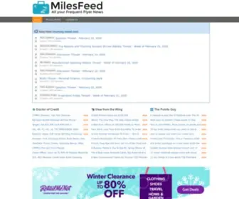 Milesfeed.com(All your Frequent Flyer MILES and POINTS News) Screenshot