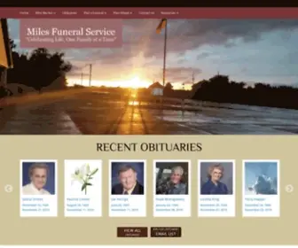 Milesfs.com(Miles Funeral Service) Screenshot