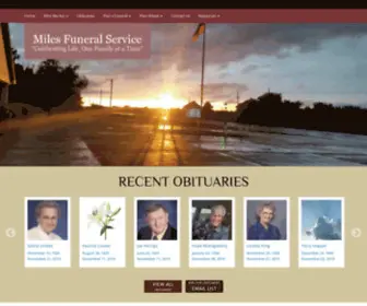 Milesfuneralservice.com(Miles Funeral Service) Screenshot