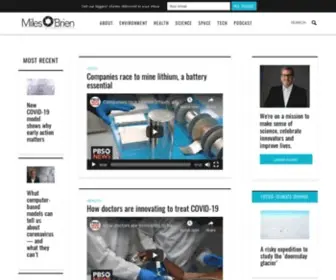 Milesobrien.com(We are an award) Screenshot