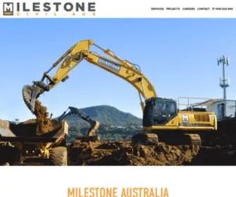 Milestoneaustralia.com.au(Civil Contractors) Screenshot