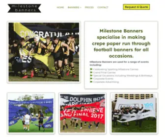 Milestonebanners.com.au(Milestonebanners) Screenshot