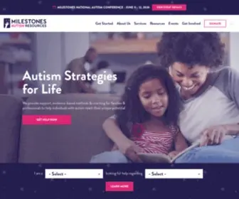 Milestones.org(Milestones Autism Resources) Screenshot