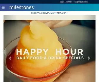 Milestonesrestaurants.com(Milestones) Screenshot