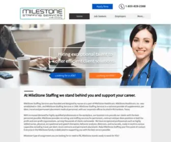 Milestonestaffing.com(Milestone Staffing Services) Screenshot