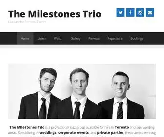 Milestonestrio.com(The Milestones Trio) Screenshot