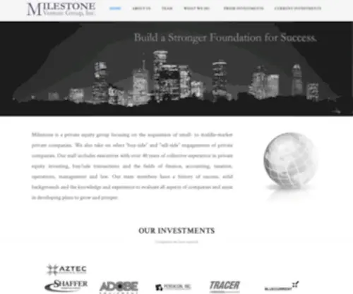 Milestonevg.com(Milestone Venture Group) Screenshot