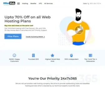 Milesweb.com(USA’s Best Web Hosting Company) Screenshot