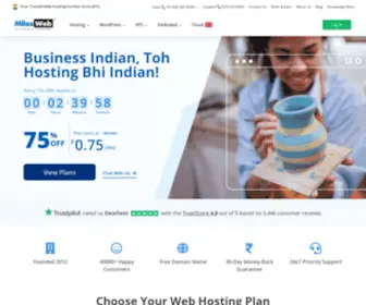 Milesweb.in(Web Hosting India) Screenshot