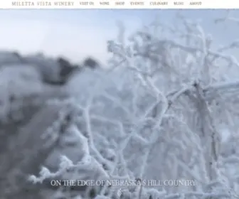 Milettavistawinery.com(Miletta Vista Winery) Screenshot