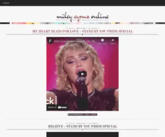 Miley-Cyrus.net(Miley cyrus source) Screenshot