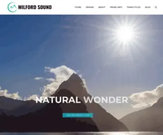 Milford-Sound.co.nz(Milford Sound) Screenshot