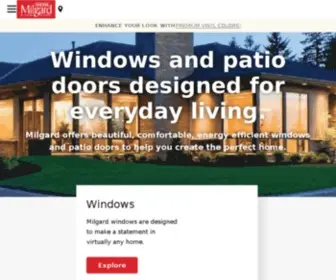 Milgard.ca(Milgard Windows & Doors) Screenshot