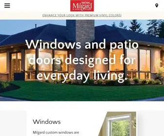 Milgard.com(Milgard Windows & Doors) Screenshot