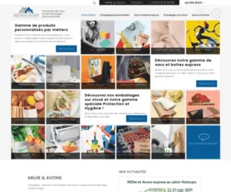 Milheetavons.com(Fabricant d'emballages et sacs publicitaires personnalisables) Screenshot