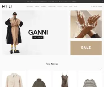 Mili-Store.com(MILI) Screenshot