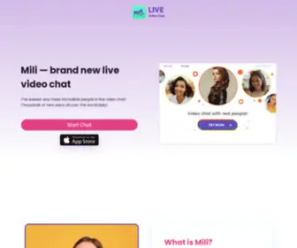 Mili.live(#1 Video Chat to Meet New Friends) Screenshot