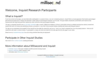 Mili2ND.co(Inquisit Research Participants) Screenshot