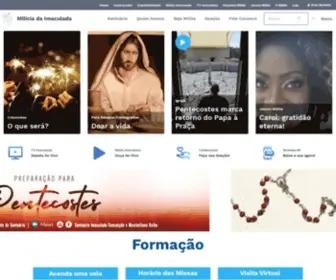 Miliciadaimaculada.org.br(Localizado na cidade de São Bernardo do Campo (SP)) Screenshot