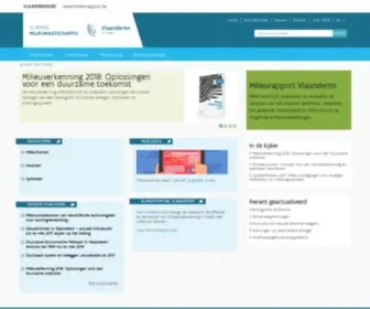 Milieurapport.be(Welkom op de website van Milieurapport Vlaanderen (MIRA)) Screenshot
