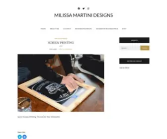 Milissamartinidesigns.blog(Milissa Martini Designs) Screenshot