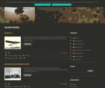 Militaer-Wissen.de(Militär Wissen) Screenshot