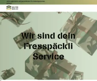 Militaerbox.ch(Dein Militär Fresspäckli Service) Screenshot